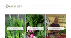 Desktop Screenshot of frogsongorganics.com