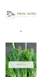 Mobile Screenshot of frogsongorganics.com